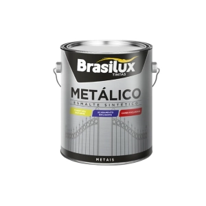 Tinta Esmalte Sintético Metálico Dourado Brasilux